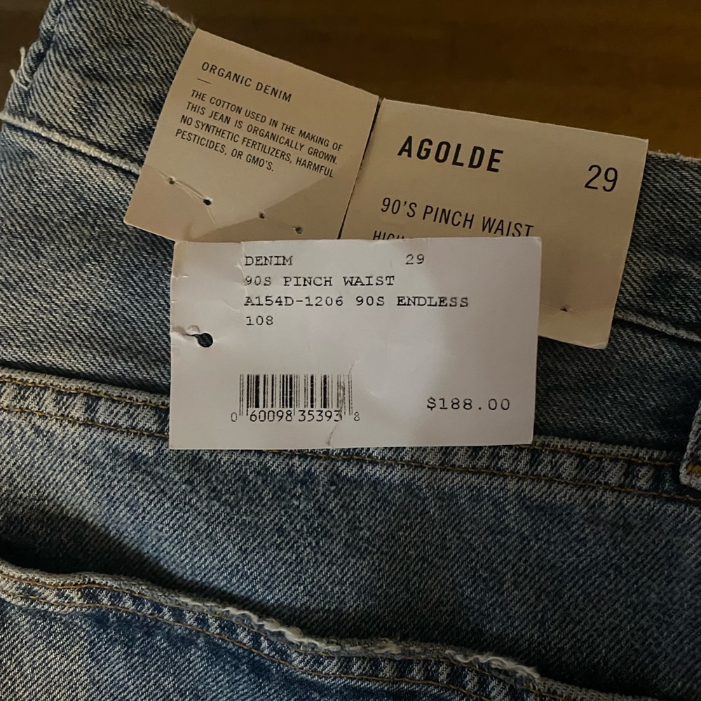 Agolde Denim- NWT- 90s Pinch Waist